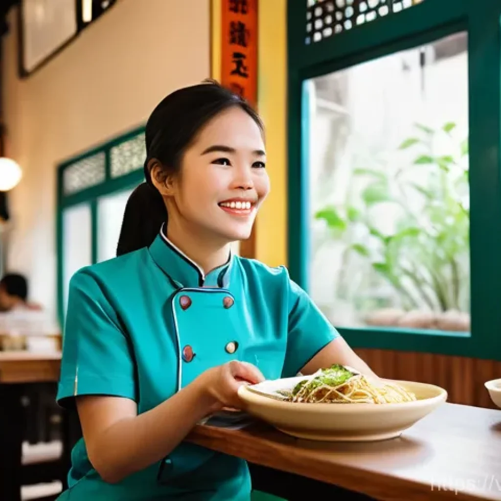 서비스관리사와 고객 불만 사례 분석 - **Prompt 1: Empathetic Resolution at a Vietnamese Eatery**
    "A cozy and vibrant Vietnamese eatery...