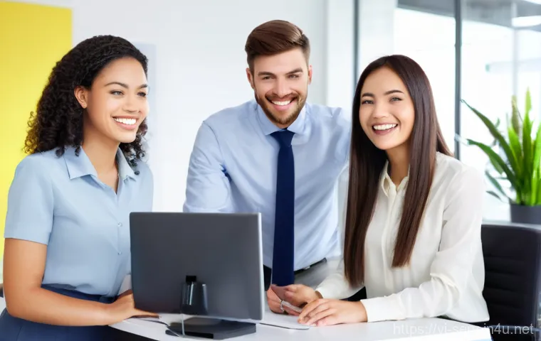 서비스관리사와 비효율적 프로세스 개선 - **Prompt 2: AI and Human Collaboration in Customer Service**
    "A futuristic, well-lit customer se...
