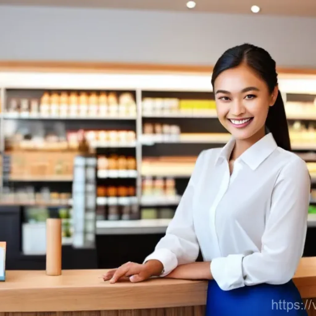 서비스관리사와 품질 관리 사례 - **Prompt 1: Exemplary Customer Service in a Vibrant Retail Setting**
    "A bright, clean, and moder...