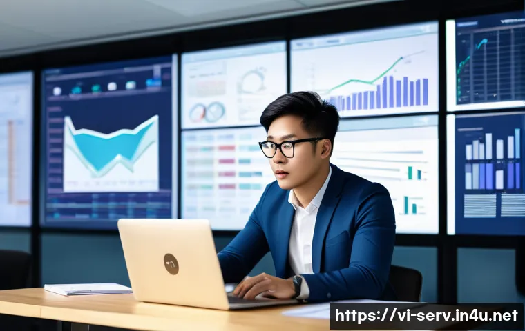 서비스관리사 관련 자격증 비교 - A professional Vietnamese IT specialist in a modern office environment, studying for the ITIL certif...
